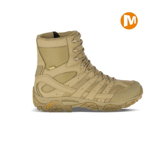 Dámské Pracovní Boty Merrell Moab 2 8" Tactical Waterproof Světle Hnědé (CZ. OUSZP)